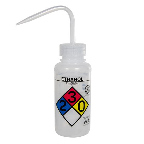 250ml 8 Oz Scienceware® Ethanol Safety Vented And Labeled Wide Mouth