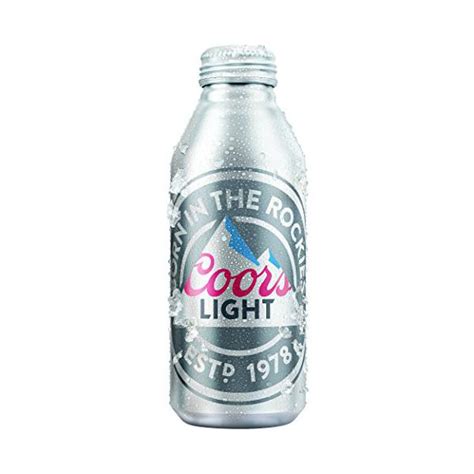 Coors Light Beer American Light Lager 16 Fl Oz Aluminum Bottle 42
