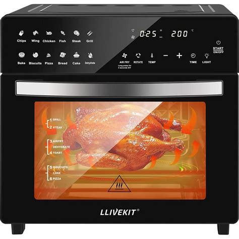 Llivekit Friteuse Sans Huile L Air Fryer Mini Four Lectrique W