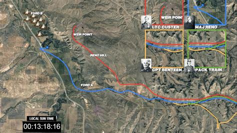 Battle Of Little Bighorn Map