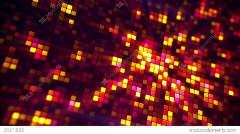 Glowing Pixels Abstract Loopable Background Stock