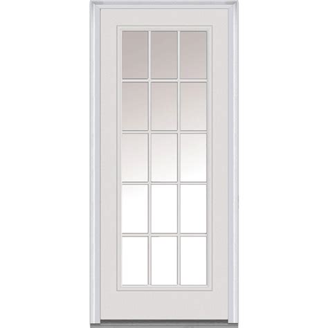 Adjust the stop to the exterior of the inner door to insure a good seal. MMI Door 32 in. x 80 in. Left-Hand Inswing 15-Lite Clear ...