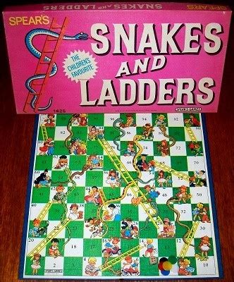 Snakes and ladders is the online version of the popular indian board game. SNAKES AND LADDERS | Board Game by Spear's Games | Vintage ...