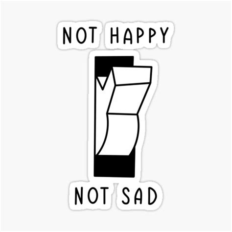 Not Happy Not Sad Sticker By Vadimproducts Redbubble