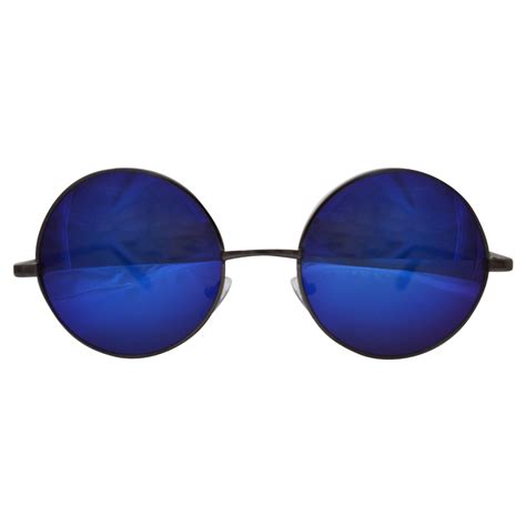 These types of sunglasses are an excellent choice for driving and outdoor activities — especially water and snow sports. Blue Mirrored Sunglasses With Gunmetal Gray Frame