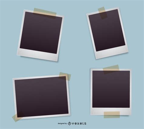 Yes, made in the usa! Polaroid Frame Set - Vector Download