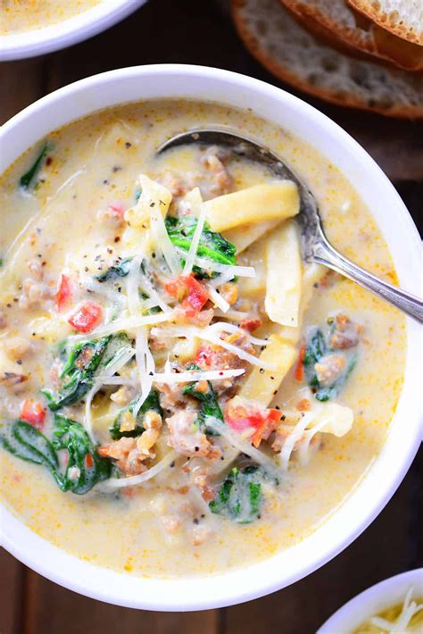 Luxuriously Creamy Italian Sausage Soup