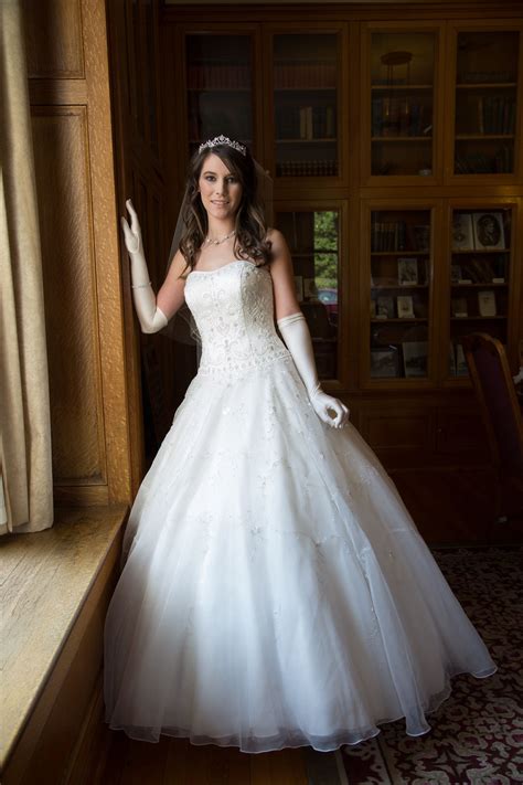 Bride Beautiful Wedding Dress White Gloves Bride In The Library Almost Married Beautiful