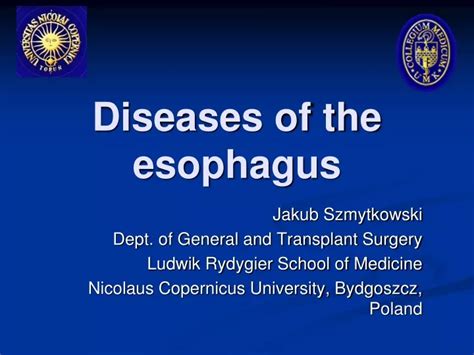 Ppt Diseases Of The Esophagus Powerpoint Presentation Free Download