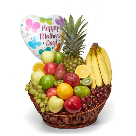 With our trusted delivery experience, we guarantee your mother's day gift delivery will arrive on the date you select at checkout. Mother's Day Fruit Basket And Balloon at Send Flowers