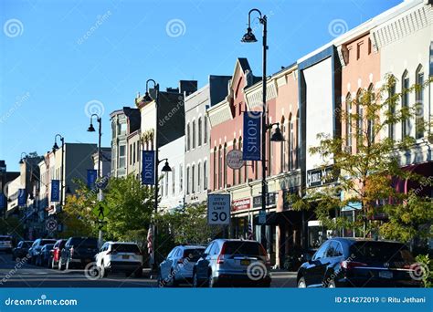 Main Street In Canandaigua New York Editorial Stock Image Image Of