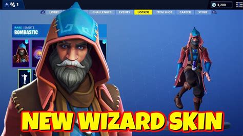 Leaked New Wizard Skin In Game Fortnite Youtube