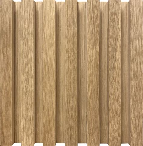 Standard Profile 34 X 1 White Oak Slat Wall Panel Unfinished Wood