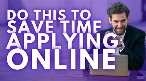 #1 Time-Saving Tip For Applying To Jobs Online - YouTube