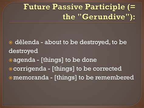 Ppt Understanding Participles In Latin Powerpoint Presentation Free