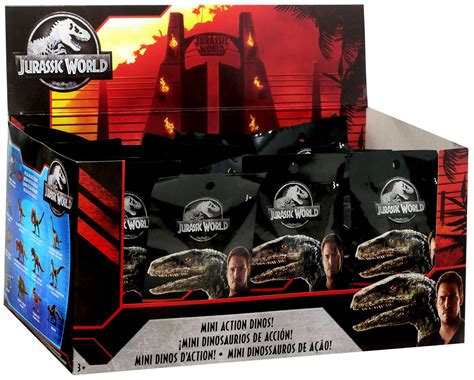 Jurassic World Series 3 Mini Dinosaur Figure Mystery Box 24 Packs