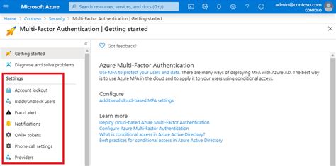 Configure Azure Ad Multi Factor Authentication Azure Active Directory