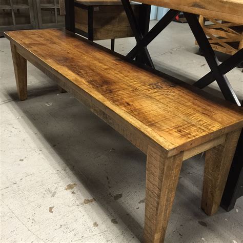 Wood Bench with Tapered Leg - Nadeau Tampa