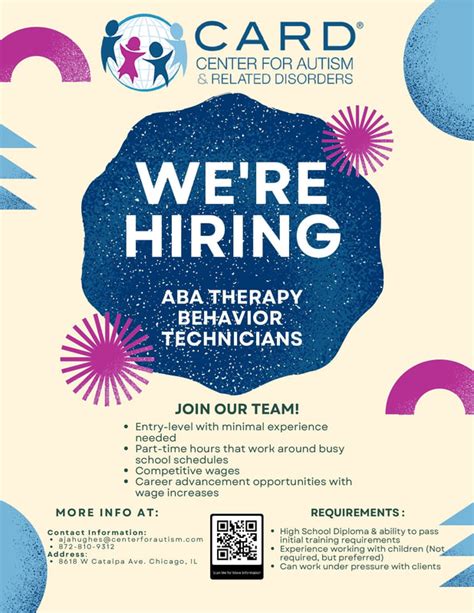 Now Hiring Aba Therapy Behavior Technicians Smile Someone Loves You
