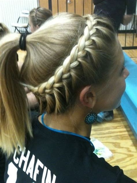If you have a cute clip or barrette, show it off by pinning one side of her hair back with it. Softball Hair - Braided Hairstyle & Ponytail for Sports ...