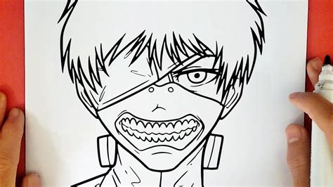 Como Dibujar A Kaneki