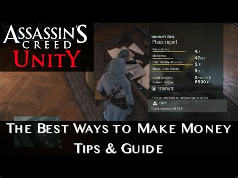 Assassins Creed Unity Best Ways To Make Money Tips Guide Youtube