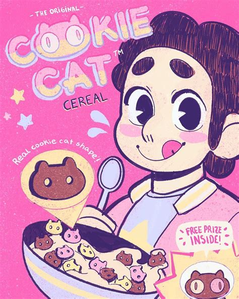 ⭐️ Cookie Cat Hes A Friend For Your Tummy ⭐️ Lil Illustration I Made