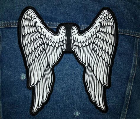 Large Wings Patch Angel Wings Patch Embroidered Wings Patch Etsy