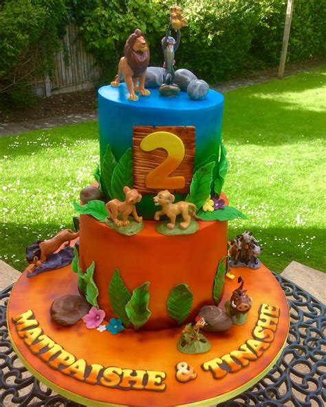 Lion King Cake For 2 Year Old Twin Boys Birthday Stuff 4th Birthday