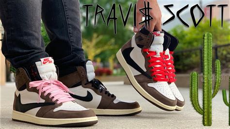 On Feet Every Lace Color In The Air Jordan 1 Travis Scott Youtube