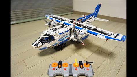 LEGO Technic 42025 PF RC motorized Cargo Plane by 뿡대디 - YouTube