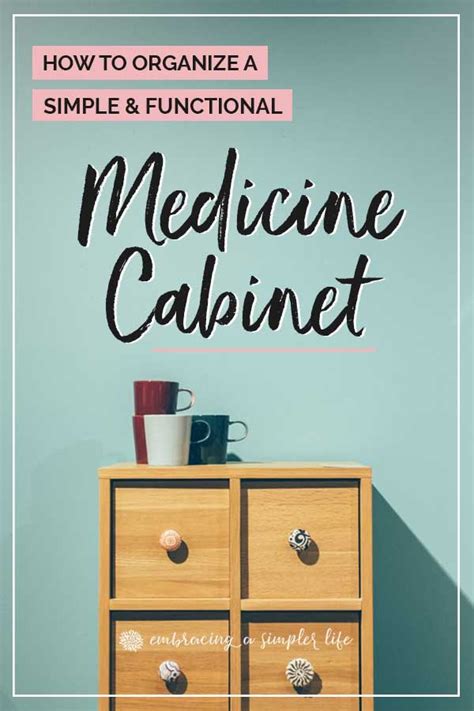 This medicine cabinet has a white finished frame and clear acrylic knobs, and it features an adjustable interior shelf to help you organize. Today's Project: Simplify Your Medicine Cabinet ...