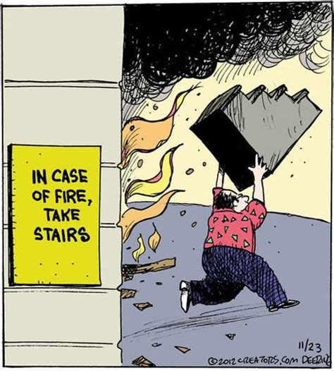 One can fire from inside the force field. Fire safety advice… | Funny cartoons, Funny pictures ...