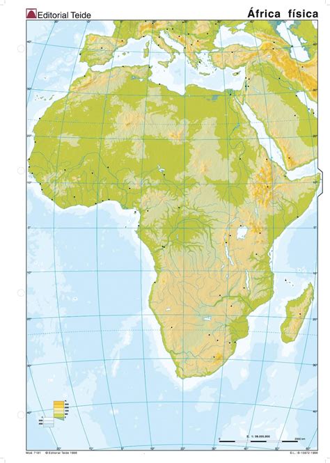 ¡todos Los Mapas Mapa Físico África