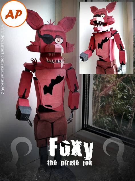 Papercraft Fnaf 4 Nightmare Foxy Printable Fantasy Papercraft Porn