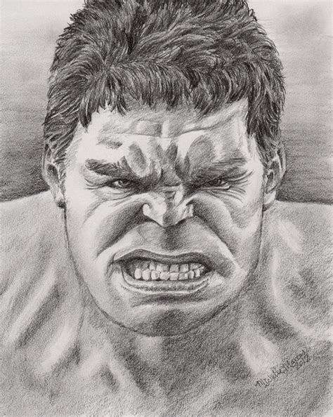 Items Similar To The Avengers Incredible Hulk Print From Graphite