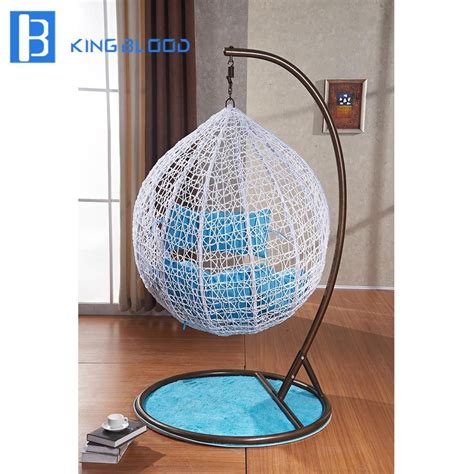 The egg shaped chair is suspended from, and supported by, an overarching frame which attaches to the seat via a steel chain to gently swing back and forth. Modern Design Egg Shape Chair | Egg shaped chair, Chair ...