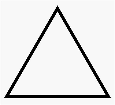Triangulo Equilátero Drawing Of Triangle Hd Png Download Kindpng