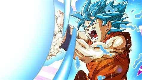 wallpaper dragon ball super super saiyan ssj blue 2 son goku kamehameha 1920x1080