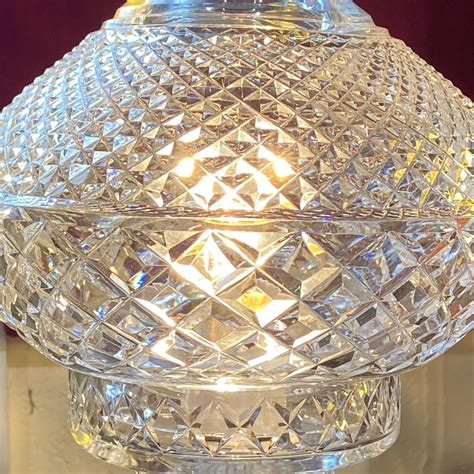 Cut Crystal Waterford Style Table Lamp Antique Lighting Hemswell
