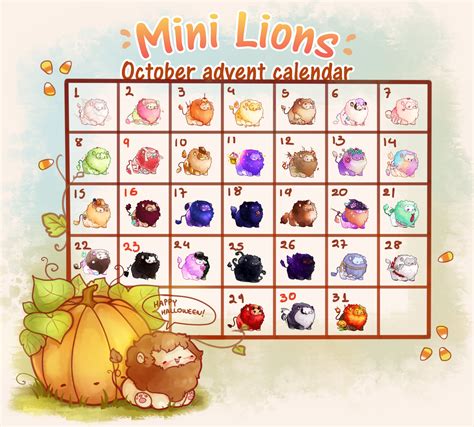 Closed Ty Mini Lions October Advent Calendar By Miloudee On Deviantart