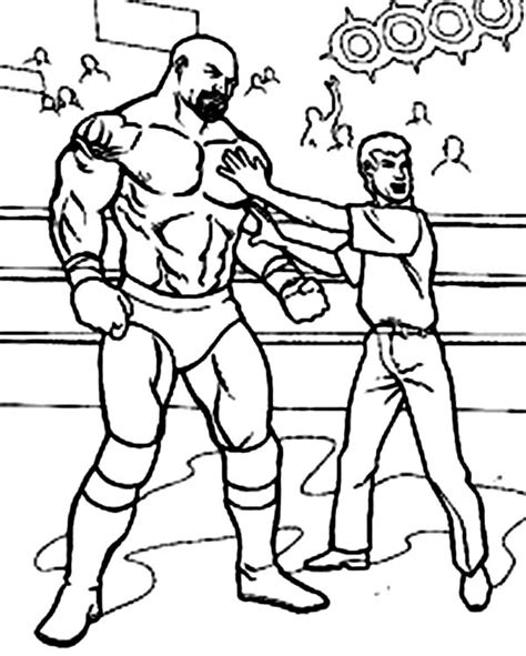 We are always adding new ones, so make sure to come back and check us out or make a suggestion. Wrestling Referee Cornered A Wrestler Coloring Page ...