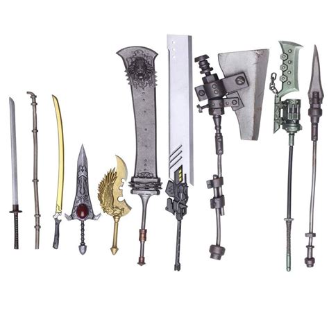 Nier Automata Bring Arts Trading Weapon Collection Set Of 10 Pieces