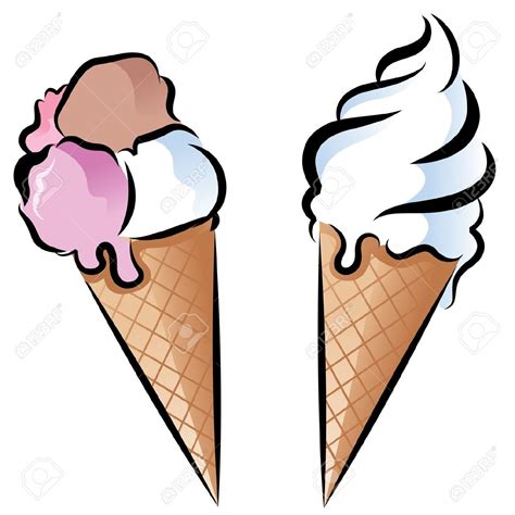 Un cornet de glace, nommé également de manière populaire « cornet de crème glacée » (ou par métonymie. Glace clipart - Clipground