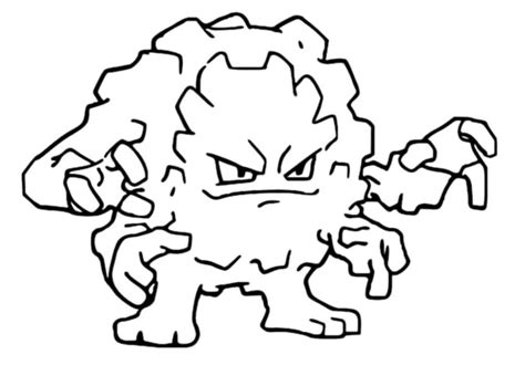 Dibujos para colorear Pokemon Graveler Dibujos Pokemon