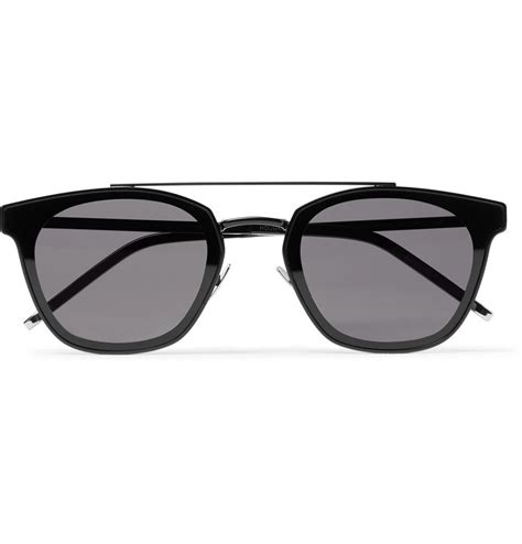 Saint Laurent Aviator Style Metal Sunglasses Black Saint Laurent