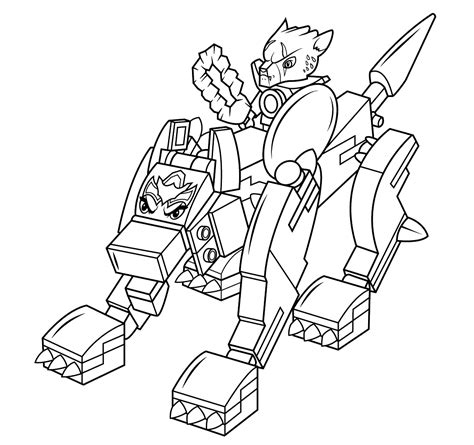 Lego Chima Wolf Coloring Page Colouringpages
