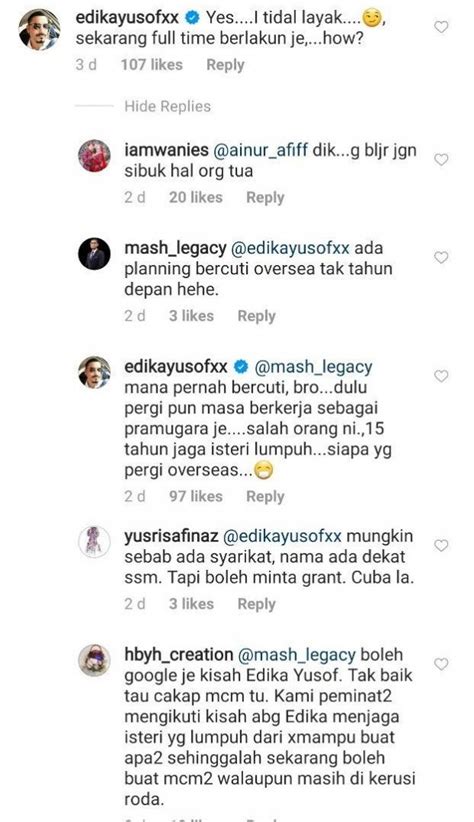 Dai farhan telah menceraikan dr erin yang merupakan isteri keduanya. 15 Tahun Jaga Isteri Lumpuh, Edika Yusof Tak Layak Terima BPN
