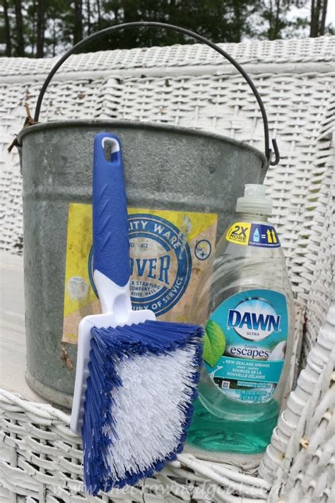 You don't want to remove your wood stain along with. How to Clean Outdoor Wicker Furniture
