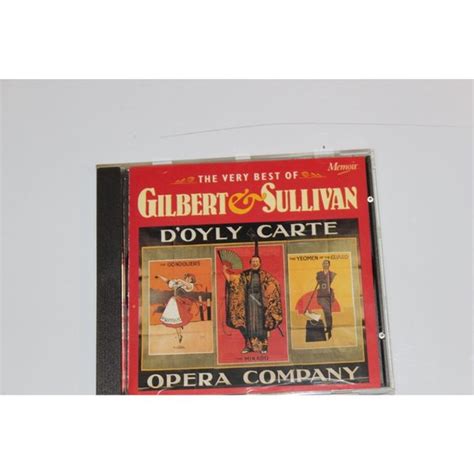 Memoir Media Cd The Very Best Of Gilbert Sullivan Doyly Carte Opera Company 9271936 Poshmark